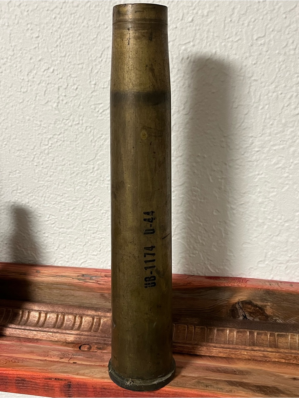 Brass Shell Casing Decorative Display - Olive Brass WWII